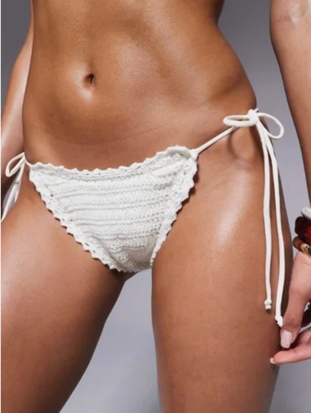 Banana Republic Crochet Tie-Side Soleil Bikini Bottom - Cream